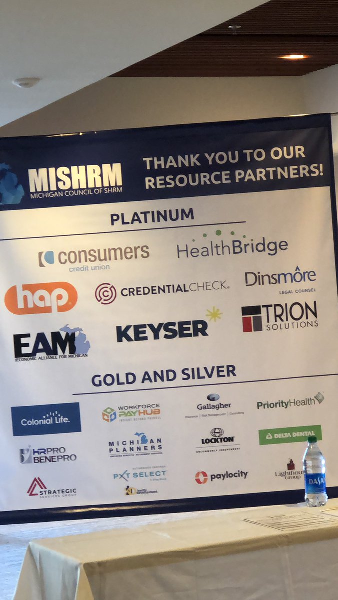 kristendwith5's tweet photo. This canโt all happen without the great support from @MichiganSHRM #ResourcePartners @ConsumersCU https://t.co/iPz24BBQTh