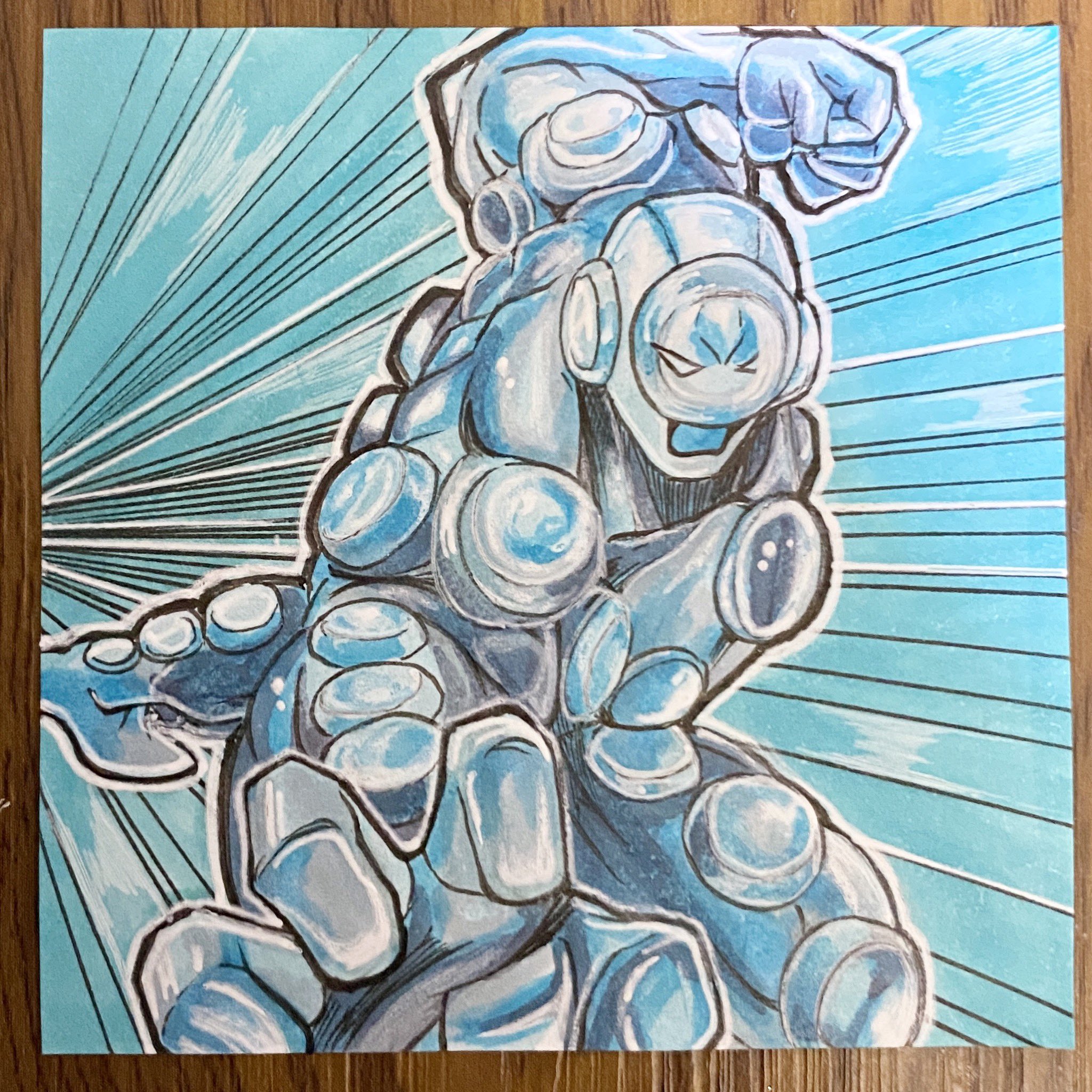 フジダイ Daily Post It Art Challenge S2 キン肉マン 伍式 ペインマン テハハハーッ どうだぁこれぞ今まで味わったことのない 恐怖の痛みであろうーーーっ 一日一ポストイット絵 No 252 キン肉マンアニメ化 キン肉マンアニメ化応援 いらすと