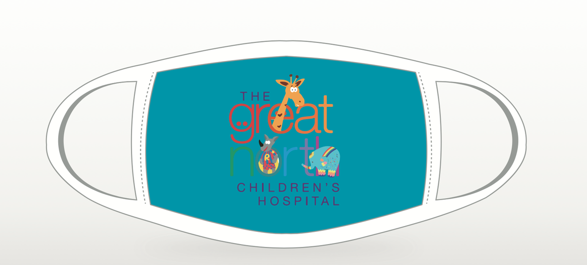 GreatNorthCH's tweet photo. Our Great North Children's Hospital Foundation has launched a specially designed #GNCH face mask with all proceeds benefitting the Foundation. Please visit our Newcastle Hospitals Charity website for more information @Newcastle_NHS  https://t.co/WQvXKQtiOt https://t.co/odrdskxluY