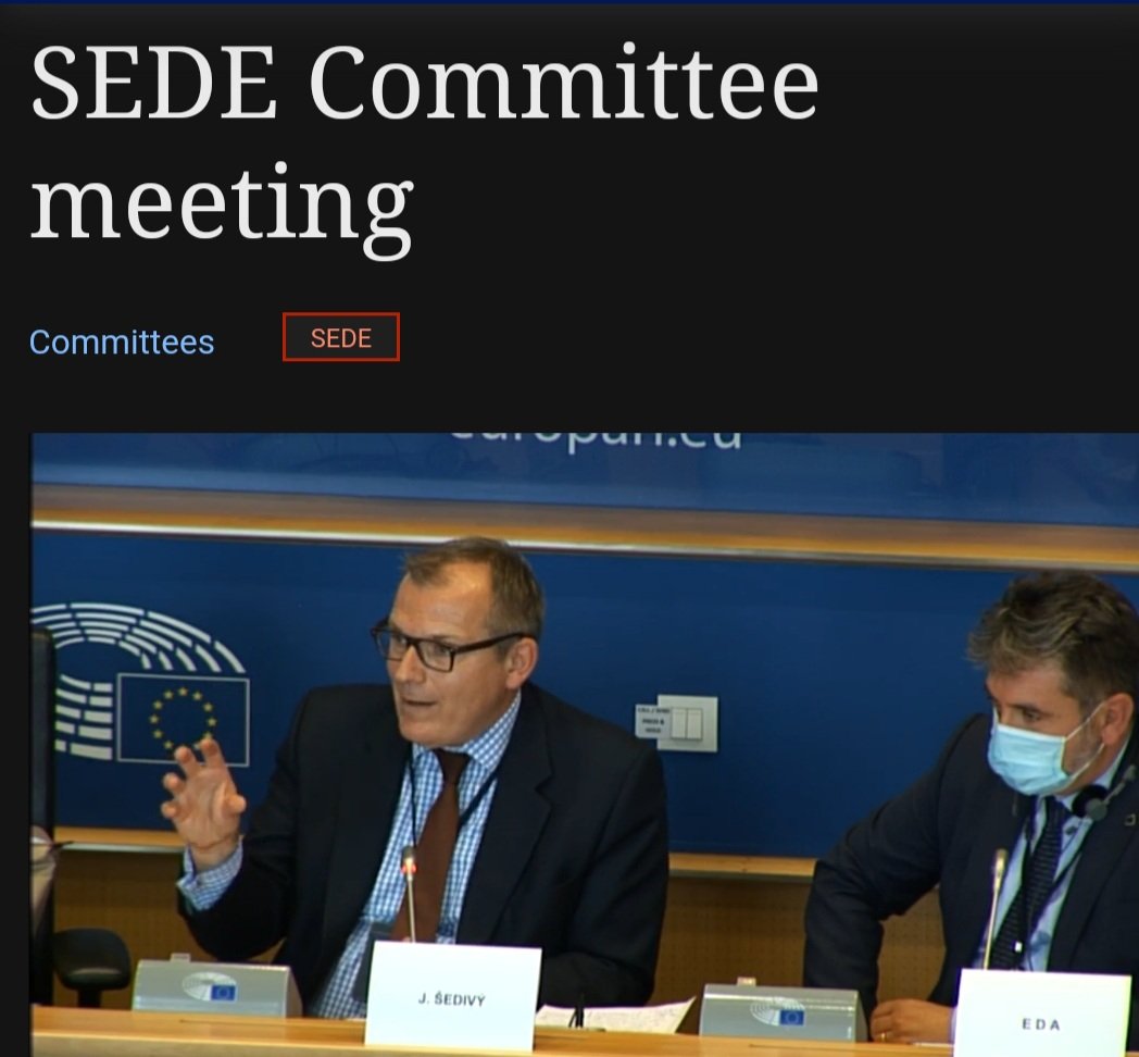 A_CRodrigues's tweet photo. Today EDA's Chief Executive Mr. Jiri #šedivý talked about #CARD report, #PESCO strategic review and highlighted the PESCO projects that contribute to the fulfillment of the #EUnion level of ambition including the most demanding missions with the support of #EUDefenceAgency. https://t.co/ujMyGUNrDj