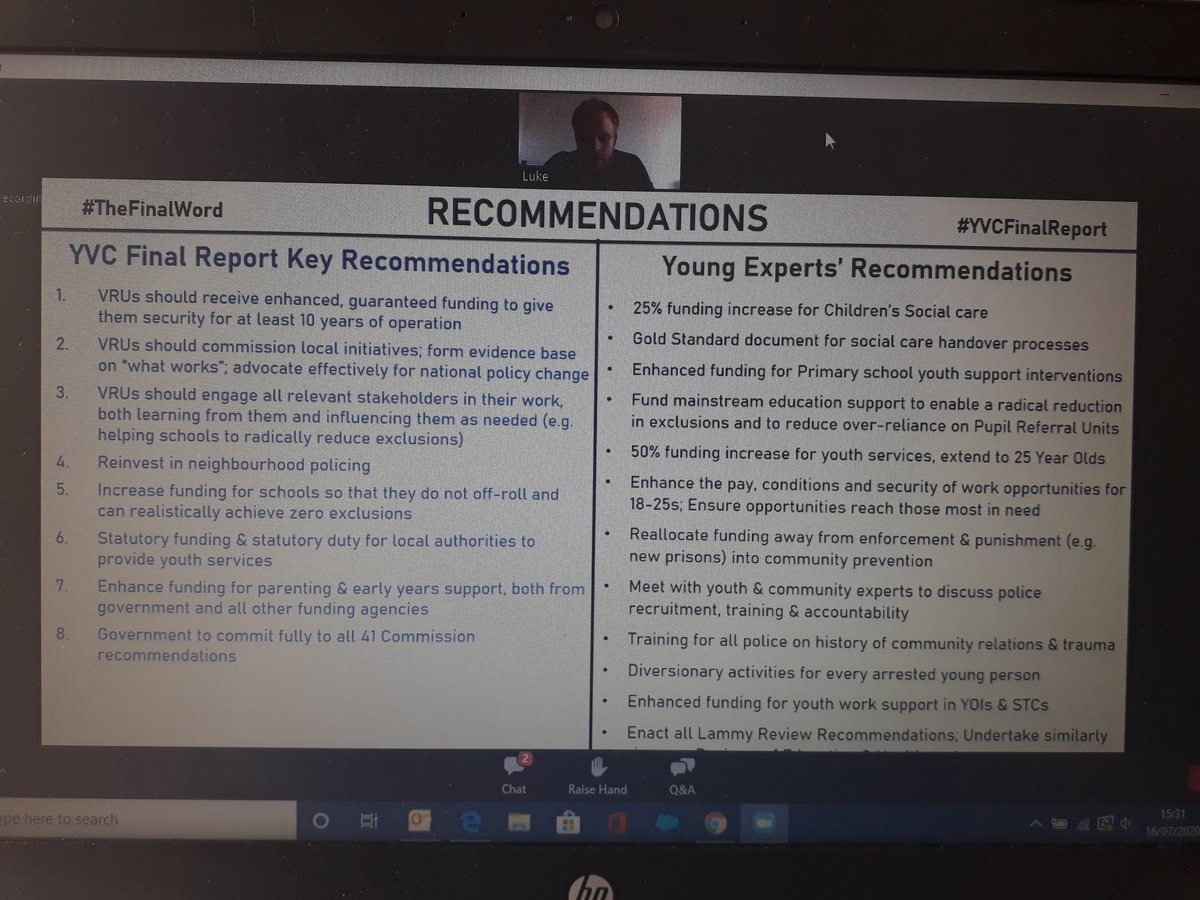 T2AAlliance's tweet image. Thank you @YouthViolenceUK #TheFinalWord #YVCFinalReport.