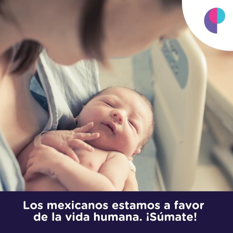 Yo apoyo el derecho a la vida humana en cualquier etapa. Estoy consciente de que ambas vidas, tanto la del bebé como la de la madre, son valiosas e importan. ¡Súmate! conparticipacion.mx/porlavida