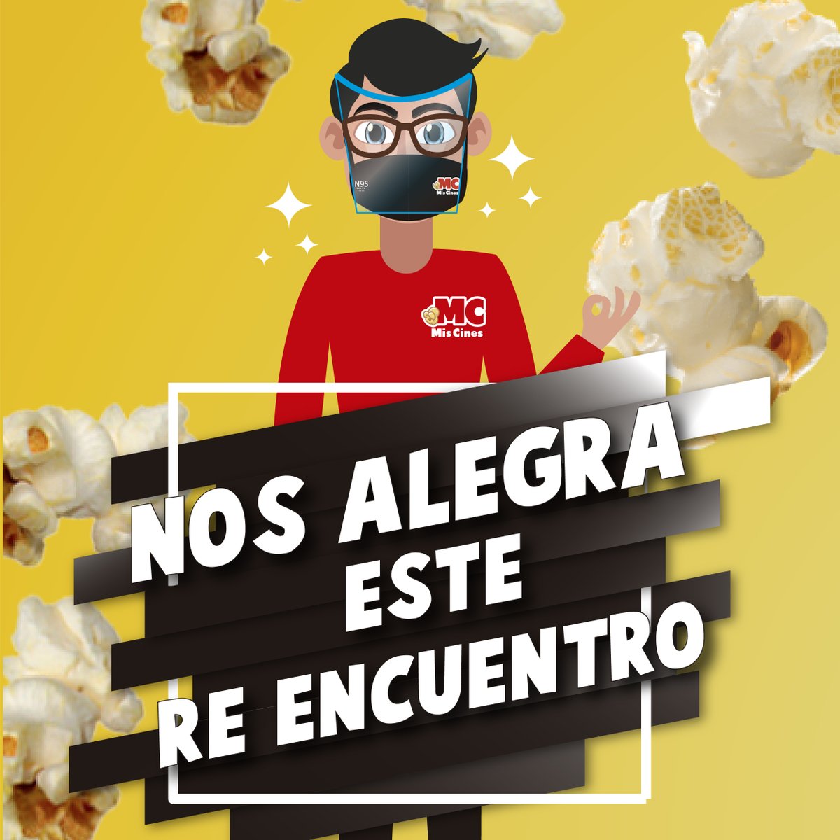 #Volvimos con grandes emociones para ti y estamos totalmente listos para que tu experiencia disfrutando de tu película esperada sea segura y agradable para ti y tus seres queridos, más información en miscines.com.
#VolvamosAlCine
 #CineSeguro 
#YoVuelvoAMisCines