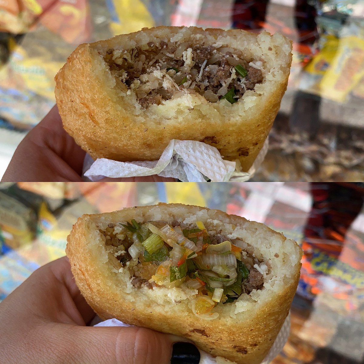 laclaurubiano's tweet photo. Con ají o sin ají? Cómo sería mejor las #empanadas de yuca? Así se come en Santander ❤️ @Bucaramanga
.
.
.
#empanadasdeyuca #empanadadeyuca #santander #igsantander #bucaramanga https://t.co/AWkt8iYqsu
