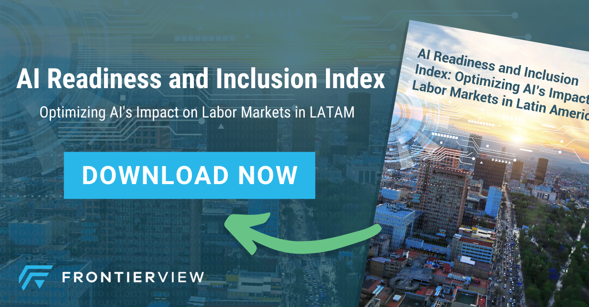 Our team led by <a href="/Pgonzalezalonso/">Pablo G Alonso</a> partnered with <a href="/MicrosoftLatam/">Microsoft Latinoamérica</a> to develop an #artificialintelligence readiness index focused on AI's impact on labor markets in post-COVID-19 #LatinAmerica. Access the report with key findings from eight countries in LATAM buff.ly/38V0rop