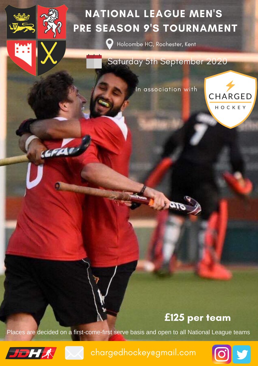 Charged Hockey (@chargedhockey23) on Twitter photo WE’RE BACK❗️
Following the recent <a href="/EnglandHockey/">England Hockey</a> announcement, we are taking reservations for our #HHC9s 2020!
🏑 National League 9-a-side Hockey
📅 Sat 5 September
📍 <a href="/HolcombeHC/">Holcombe Hockey Club</a>
➡️ chargedhockey@gmail.com
#ChargedHockey WE’RE BACK❗️
Following the recent <a href="/EnglandHockey/">England Hockey</a> announcement, we are taking reservations for our #HHC9s 2020!
🏑 National League 9-a-side Hockey
📅 Sat 5 September
📍 <a href="/HolcombeHC/">Holcombe Hockey Club</a>
➡️ chargedhockey@gmail.com
#ChargedHockey
