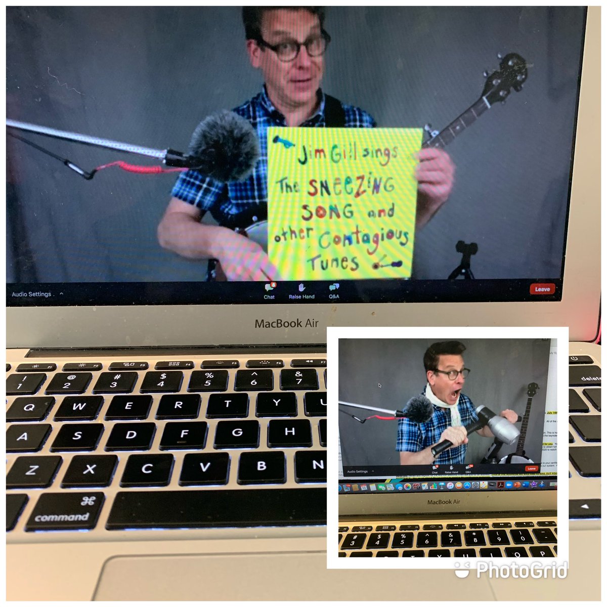 Day 3...Jamming in our Jammies with Jim Gill. #R4EarlyChildhood <a href="/R4SpecialEd/">Region 4 Special Education</a>