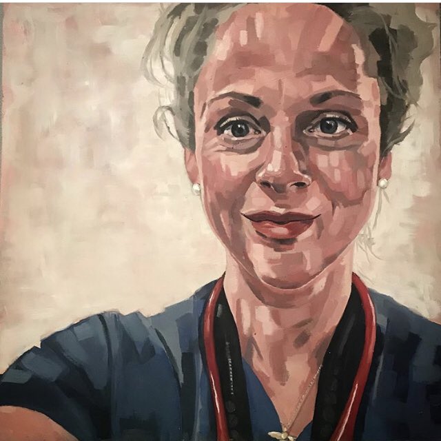 saltandpegram's tweet photo. A portrait for heroes is missing! On route to the wonderful doctor Hermes say their van was stolen. Can you help find the portrait? #findtheportrait #hermesdelivery #NHSheroes #tomphillips #johnwonnacott #stuartpearsonwright #johnswannell #graysonperry https://t.co/Mw7XanMJzE