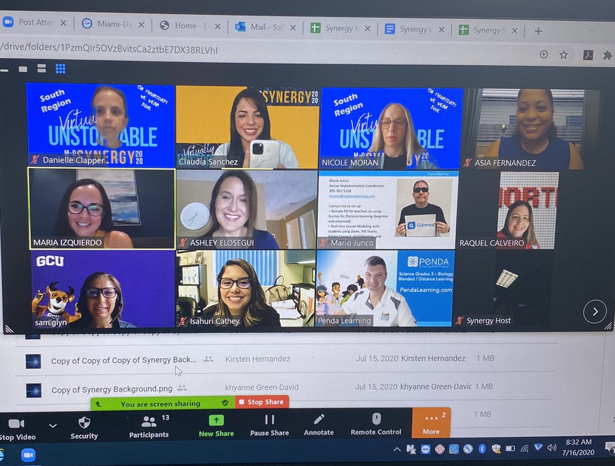 ClaudiaSalhuana's tweet photo. What a pleasure it was to have our Chief Academic Officer @MiamiCAO visit our Teacher #BrewRoom this morning! #SynergyMDCPS2020-Day 2 is officially underway! Together MDCPS is truly #VirtuallyUnstoppable!!! 👏🏼@SynergyMDCPS @MiamiSup @TracieAbner @trydiggs https://t.co/rL63xGEPZU