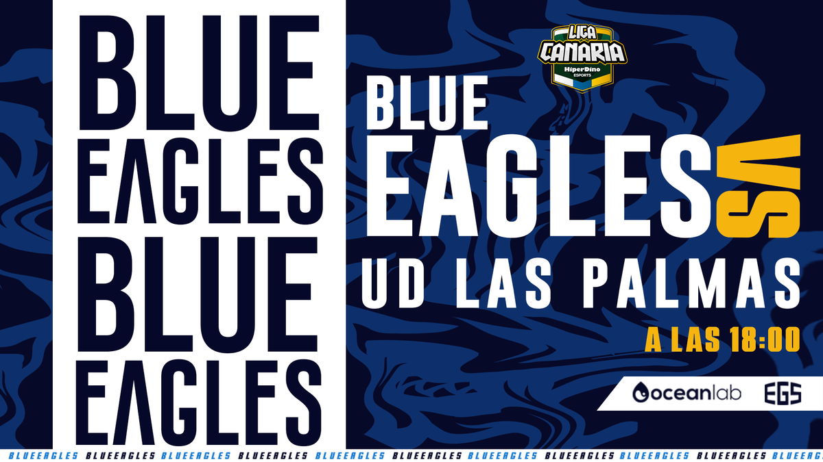|#LeagueOfLegends|

¡NOS JUGAMOS MUCHO!

🏆Dinoseries <a href="/LigaCanaria/">LIGA CANARIA</a>
🔹Semifinal
🕖18:00h
🆚<a href="/eSports_UDLP/">Las Palmas Unity 🔥</a> 
📺twitch.tv/ligacanaria

#BLEvsUDLP

Patrocinan:
@oficial_egs @OceanlabES

#EaglesNeverGiveUp