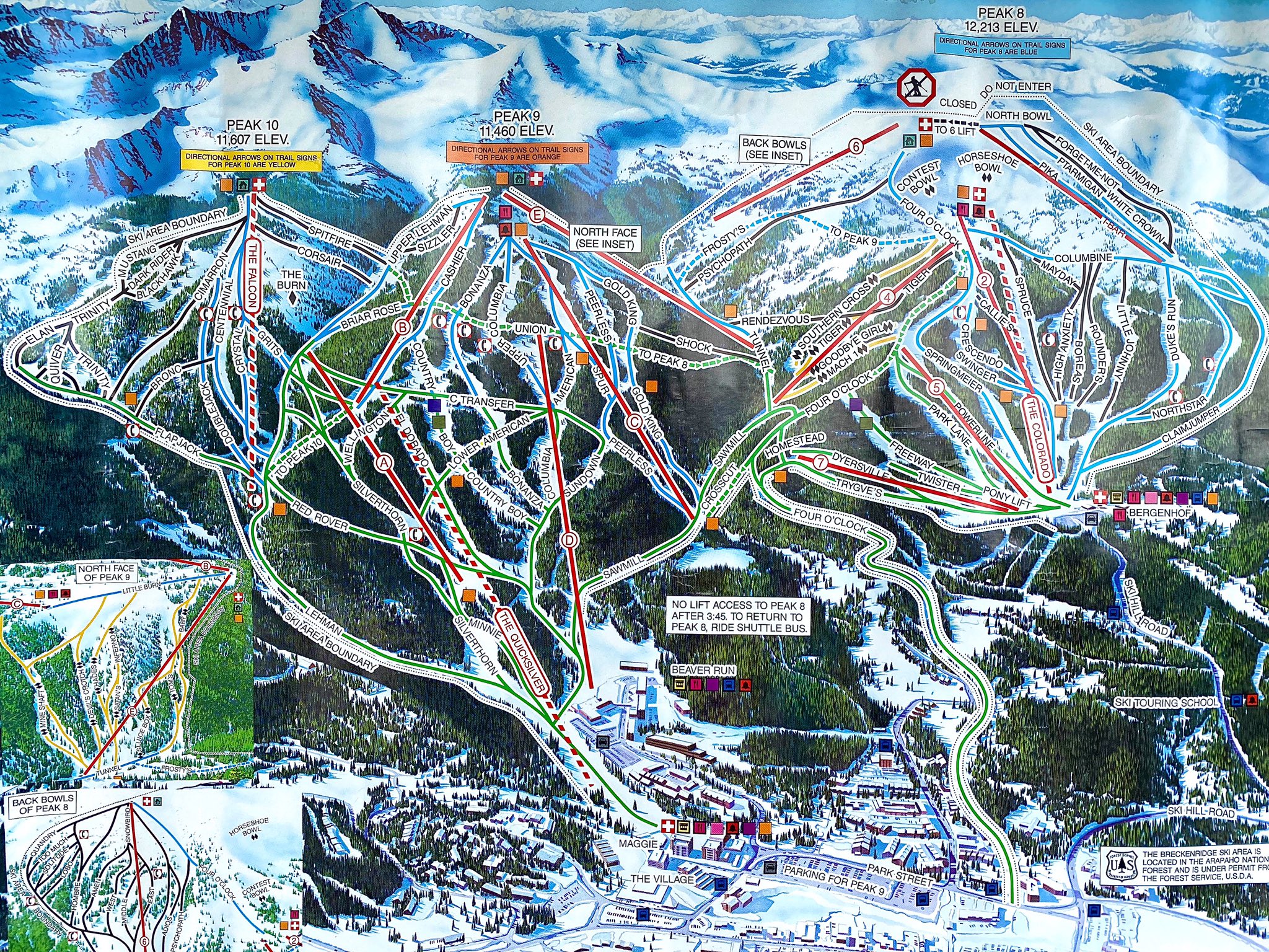 Breckenridge Peak 9 Map Breckenridge Resort On Twitter: "#Tbt To When We Shredded On Just Three  Peaks 🏔 Can You Guess What Year This Trail Map Is From? #Epictogether  Https://T.co/Omaz7Qw7U3" / Twitter