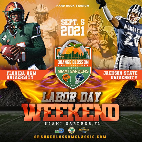 We plan to usher in a new experience on September 5, 2021, kicking off Florida A&amp;M University’s inaugural season in the Southwestern Athletic Conference against Jackson State University in the 47th Annual Orange Blossom Classic presented by AEA Education Foundation, Inc.