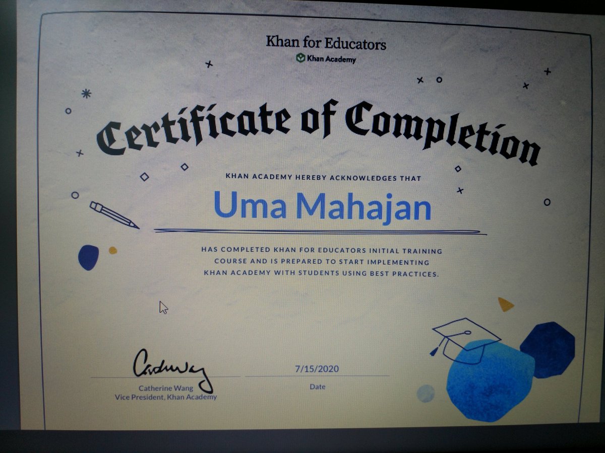 umakanhere's tweet image. Completed this yesterday! #KhanForEducators