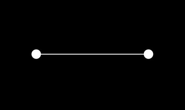 This line represents a connection between ideas.