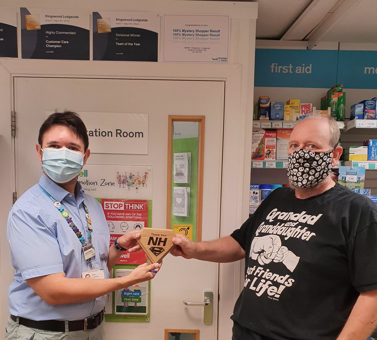 Sadik Al-Hassan MP πΉ (@sadik4pharmacy) on Twitter photo What a lovely gift <a href="/wellpharmacy/">Well Pharmacy</a> #Lodgeside from local carpenters to say #thankyou #NHSheroes
Very proud of my team and what we have accomplished during #COVID19 #pandemic
#pharmacyheroes #pharmacy <a href="/PharmacyBiz/">Pharmacy Business</a> <a href="/PharmacyNewsUK/">Pharmacy Network News</a> <a href="/BristolLive/">Bristol Live</a> <a href="/CCApharmacy/">Company Chemists' Association</a> <a href="/ChemistDruggist/">Chemist+Druggist</a> What a lovely gift <a href="/wellpharmacy/">Well Pharmacy</a> #Lodgeside from local carpenters to say #thankyou #NHSheroes
Very proud of my team and what we have accomplished during #COVID19 #pandemic
#pharmacyheroes #pharmacy <a href="/PharmacyBiz/">Pharmacy Business</a> <a href="/PharmacyNewsUK/">Pharmacy Network News</a> <a href="/BristolLive/">Bristol Live</a> <a href="/CCApharmacy/">Company Chemists' Association</a> <a href="/ChemistDruggist/">Chemist+Druggist</a>
