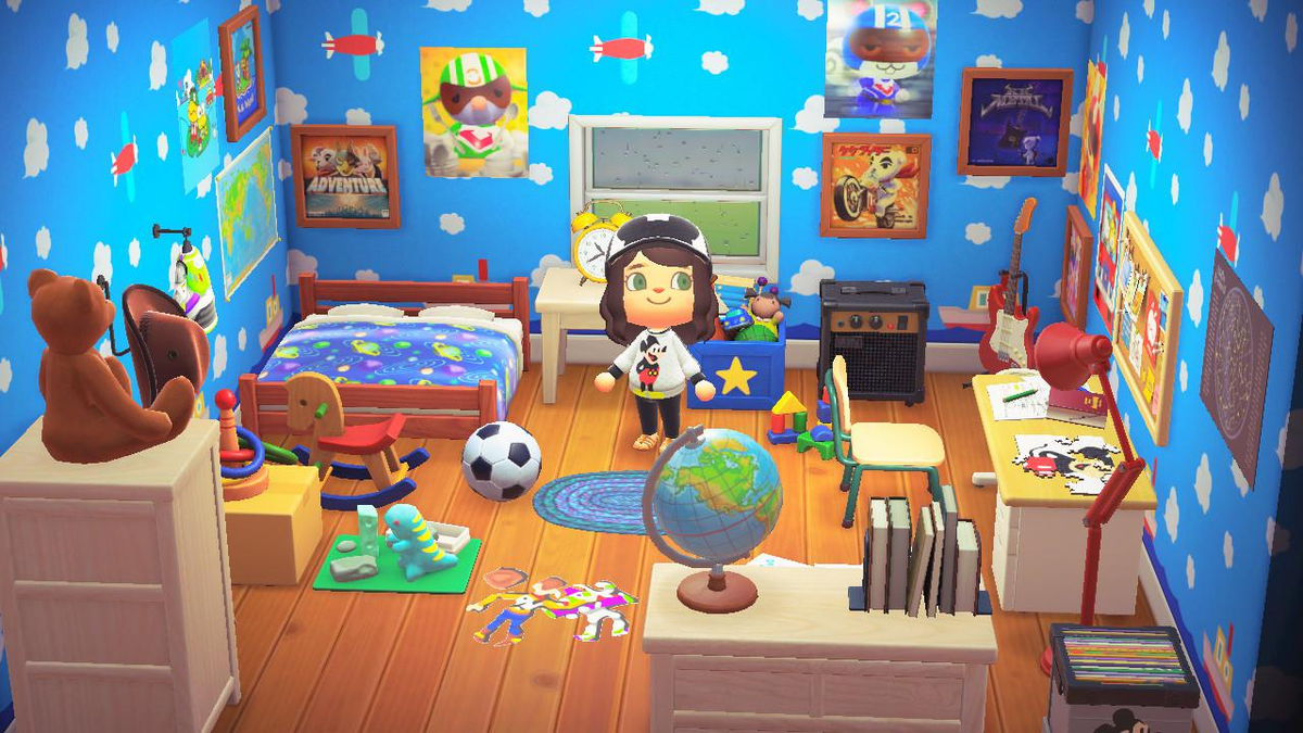 219. La chambre d'Andy ! (Source :  https://www.reddit.com/r/AnimalCrossing/comments/hru90a/toy_story_inspired_bedroom/)