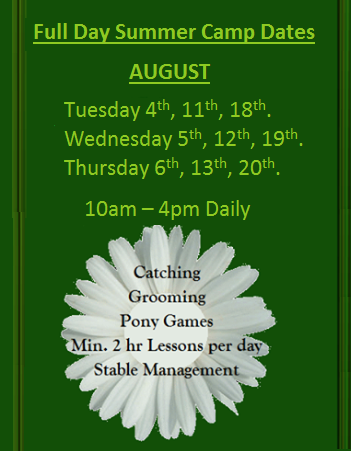 blackberystable's tweet photo. Blackberry Stables
2020 SUMMER PONY CAMPS

Own your own Pony for the Day!

JULY
Tuesday - 21st, 28th.
Wednesday - 22nd, 29th.
Thursday - 23rd, 30th.
10am – 4pm Daily

AUGUST
Tuesday 4th, 11th, 18th.
Wednesday 5th, 12th, 19th.
Thursday 6th, 13th, 20th.
10am – 4pm Daily https://t.co/nu6brRtQzS