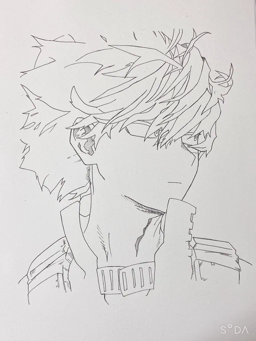 線画終わりました 
