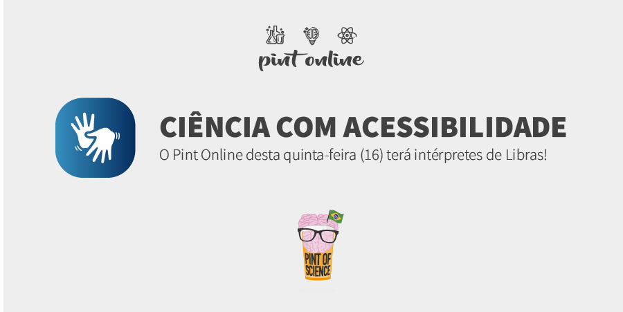 pintofscienceBR's tweet photo. Gente, olha que boa notícia!

A live de hoje terá tradução em Libras!

Bora?

#PintBr #Pint20 #acessibilidade https://t.co/FWbO8ZWxYX