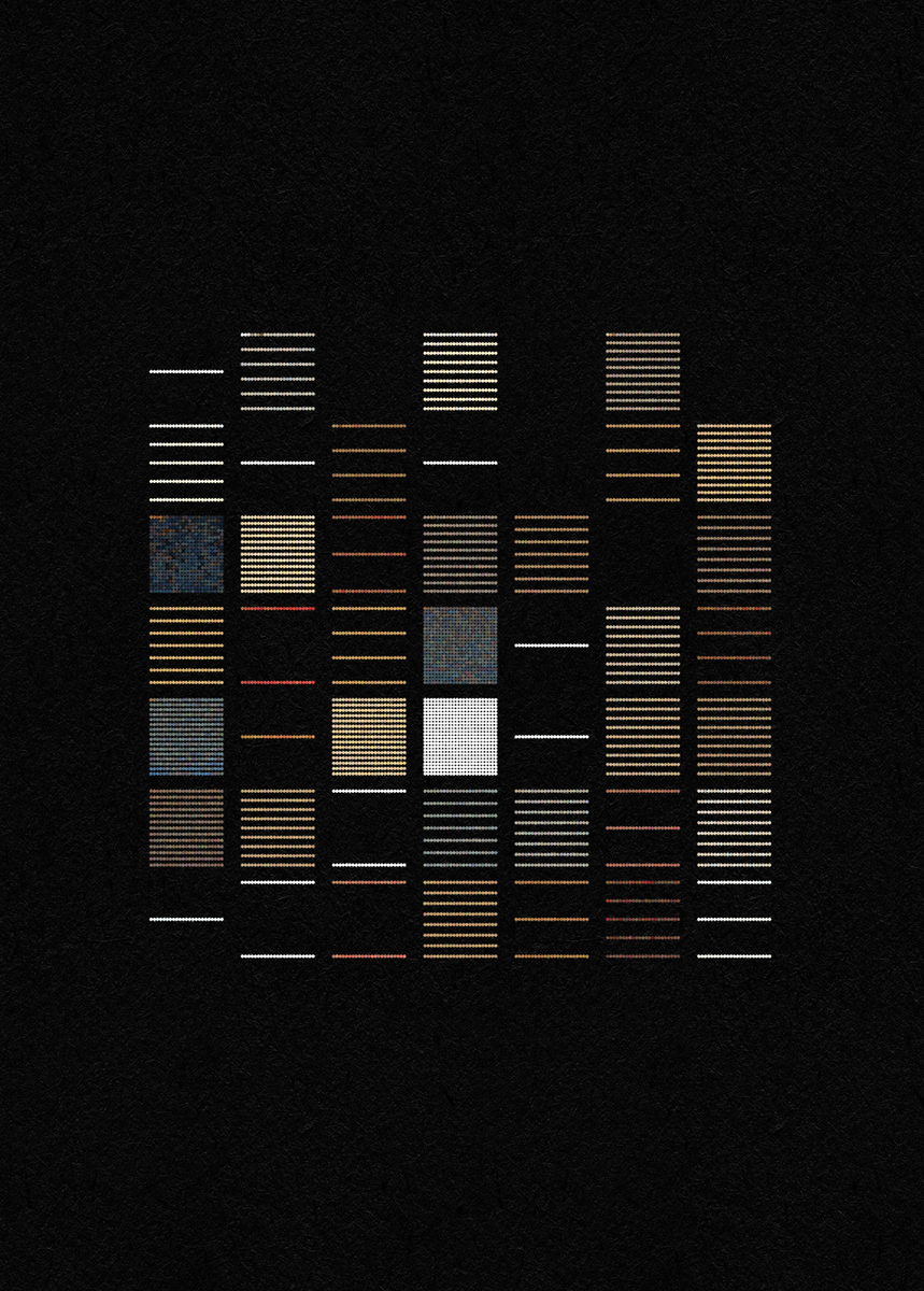 mattdesl's tweet photo. Work in progress outputs from an artistic collaboration with @Lewis__Bush, re-rendering photographs &amp; images as machine data via an algorithmic process.

Below: Input image followed by 3 recoded outputs. https://t.co/lEyYesO1qs
