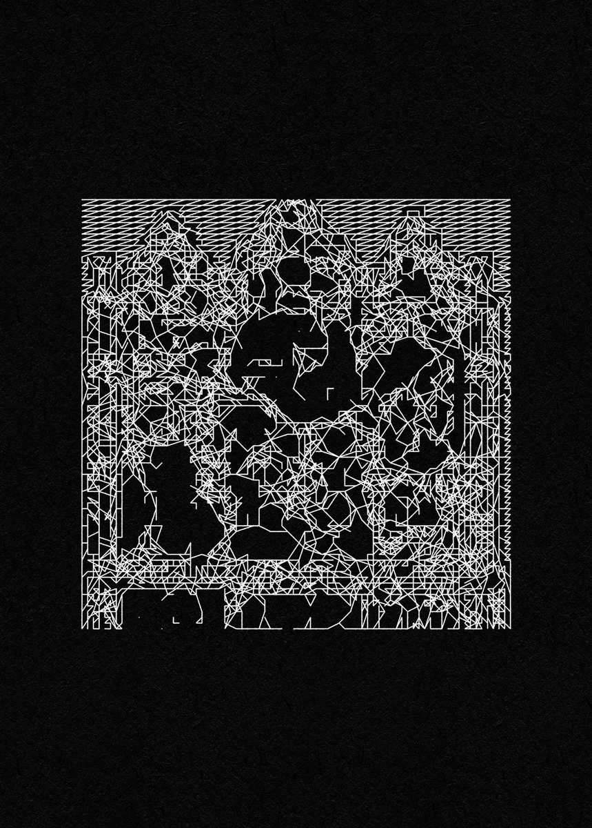 mattdesl's tweet photo. Work in progress outputs from an artistic collaboration with @Lewis__Bush, re-rendering photographs &amp; images as machine data via an algorithmic process.

Below: Input image followed by 3 recoded outputs. https://t.co/lEyYesO1qs