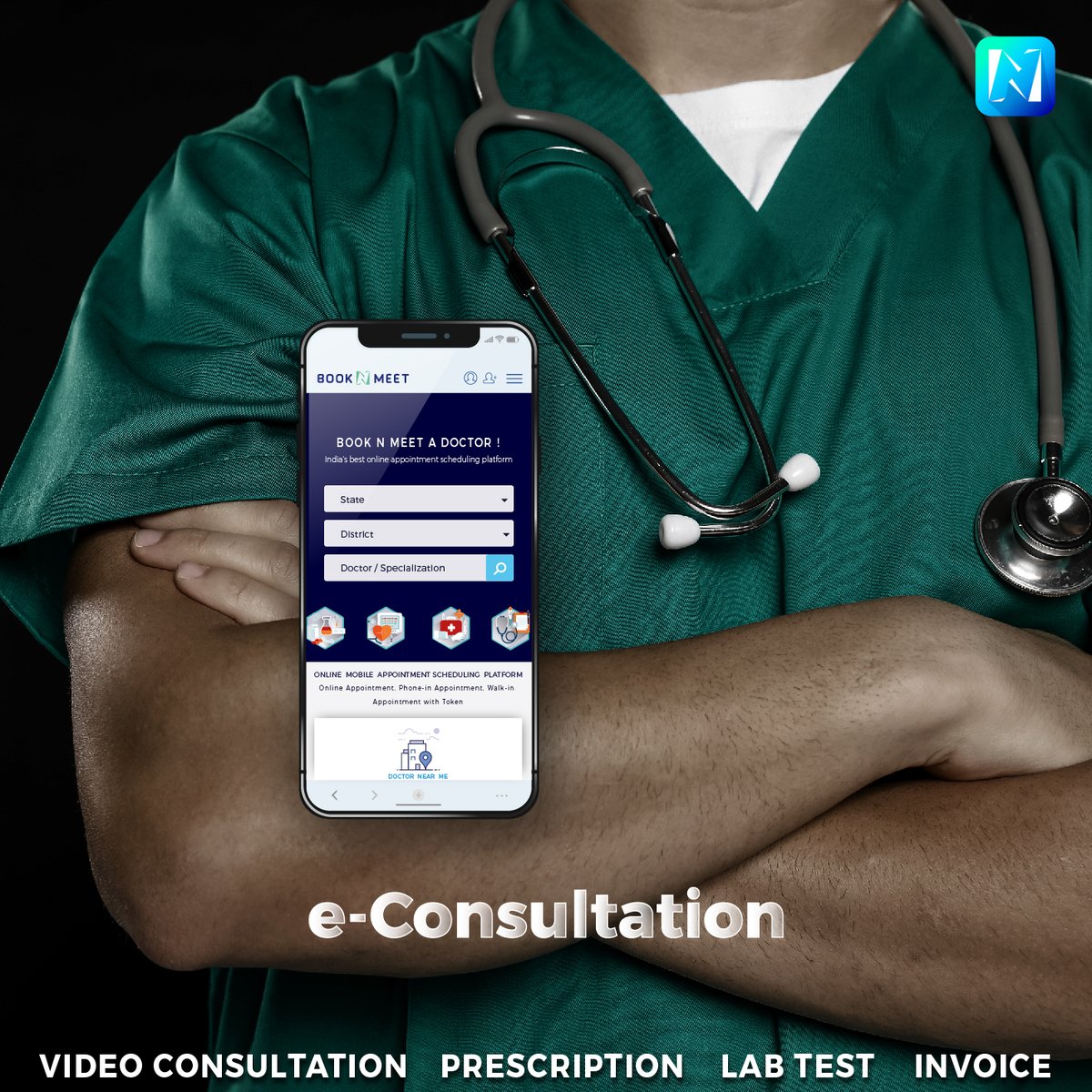 booknmeet's tweet photo. Digital Enabling with BOOKNMEET ( https://t.co/oHozV2g35m ) for e-Consultation.Adapt best practices for the care of others.

#eConsultation #ePrescription #videoconsultation #booknmeet #qstatco #qstat #adspot https://t.co/6s8AtdeUaZ