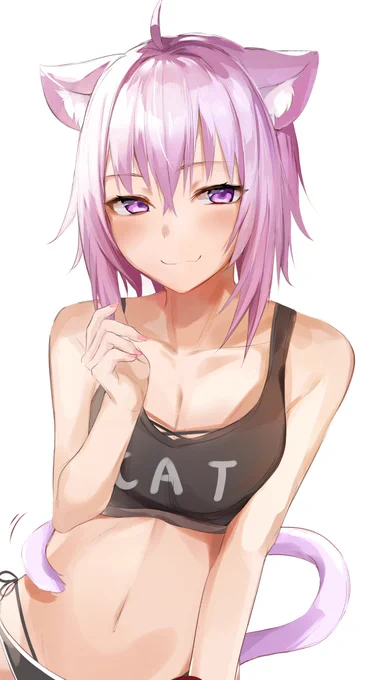 しっぽでスリスリ…
#絵かゆ 