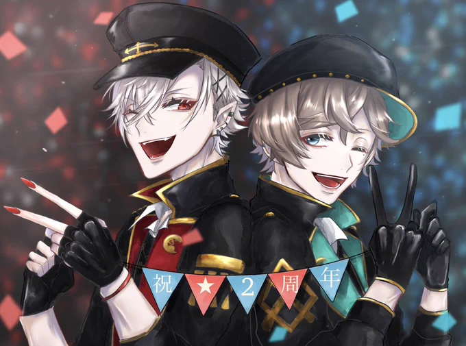 2周年おめでとう?
これからもたくさん応援しています!
#くろのあとりえ
 #KuzuArt #かな絵 