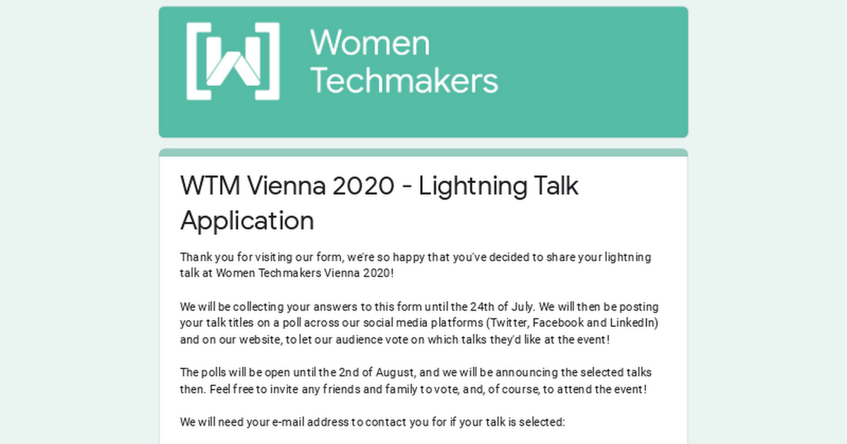 WTMVienna's tweet photo. Are you looking forward to #WTMVIE2020? And what about being active part of it?!
Also this year there will be space for lightning talks! 
Sounds cool, right? Submit your proposal, you have time till the 24th of July! 
https://t.co/U9RIDdYkPN

#TogetherWeRise https://t.co/S7DWBXOoZC