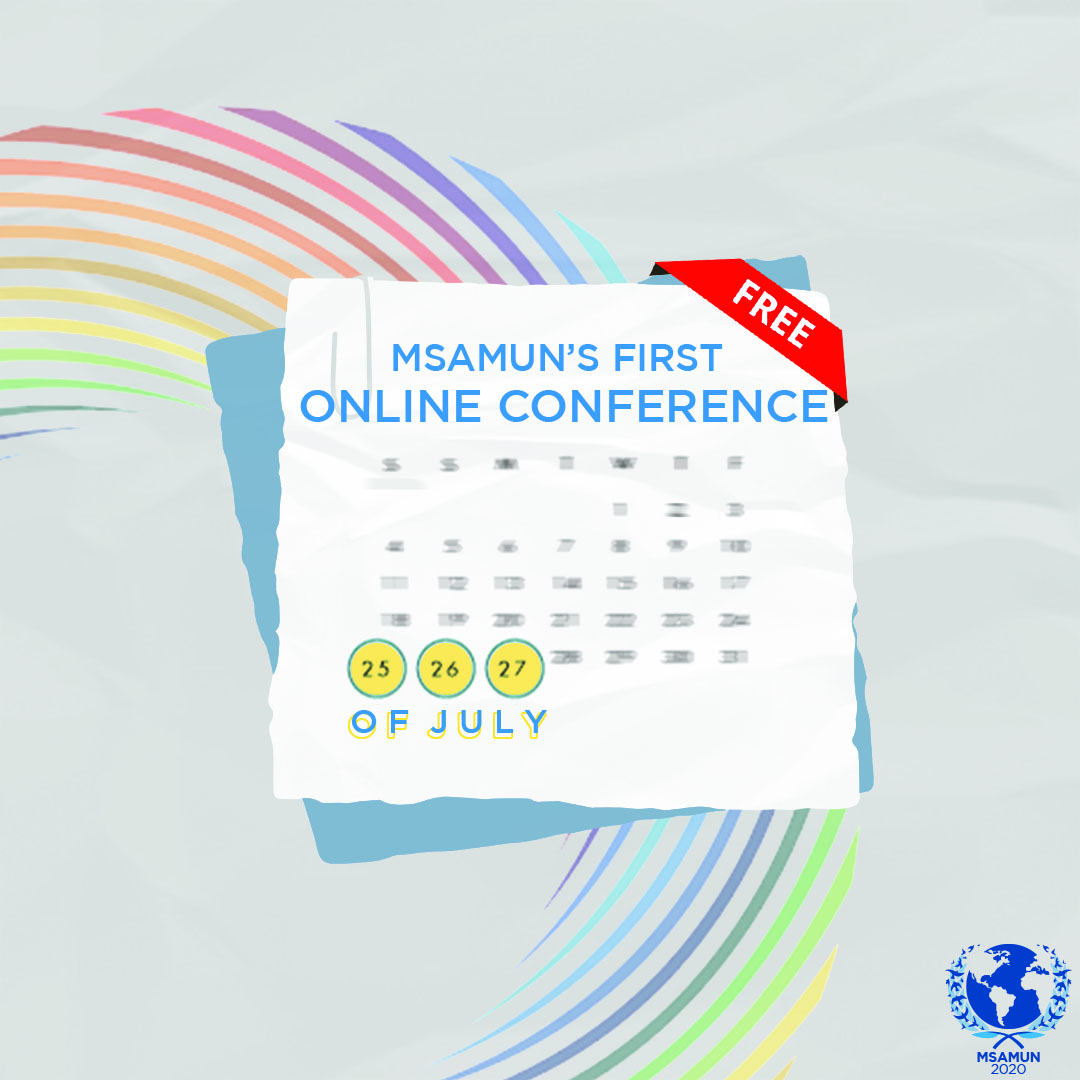 msamun's tweet photo. The wait is finally over!
MSAMUN is excited to announce its free international online conference being held on the 25th-27th july 2020

To all MUN fanatics, STAY TUNED as you will be able to register and join the conference soon! 
#MSAMUN#InternationalConference
#OnlineConference https://t.co/YoASxqC6h1