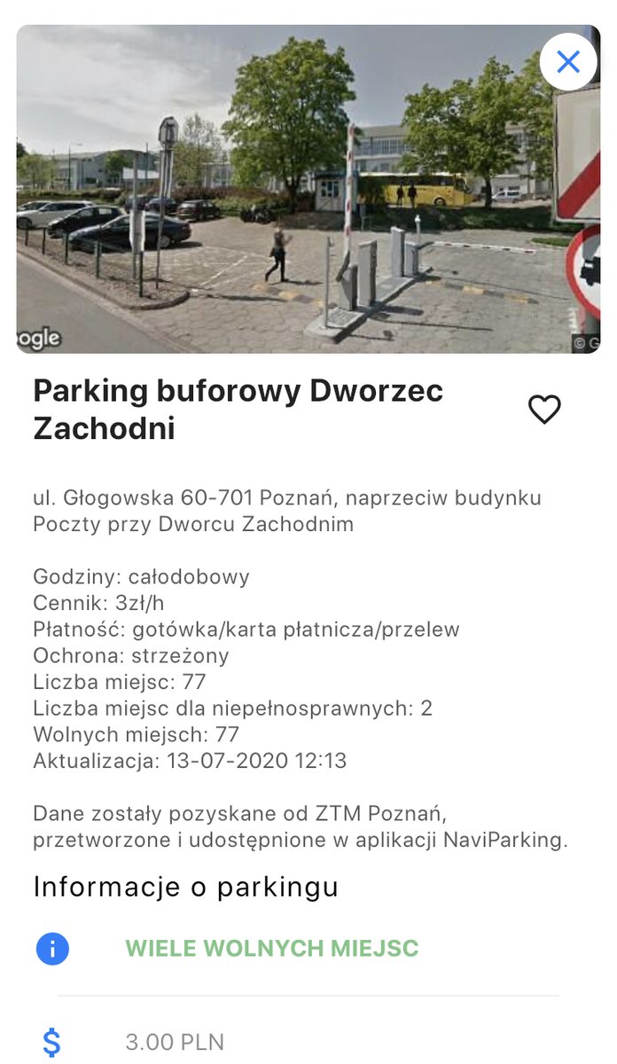 NaviParking's tweet photo. As a result of cooperation between #NaviParking and #SmartCityPoznan, NaviParking #app was supplemented with detailed information about #parking location and amenities, parking #prices, facility terms and conditions, and the data on real-time parking #spot #availability. https://t.co/RFPHvLzyjV