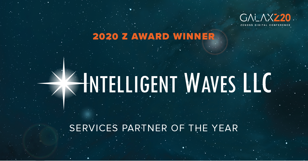 zenoss's tweet photo. "We can't thank you enough for your support, @IWLLC
. Congratulations on winning the Services Partner of the Year #GalaxZ20 #ZAward! " https://t.co/6z9xc00u2D