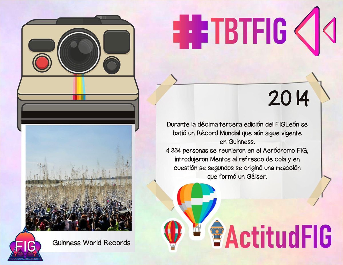 FIGLeon's tweet photo. 🤩Momento épico en #FIG2014 en el que 4,334 visitantes se unieron al Récord Guinness Mentos
📸 ¿Lo Recuerdas? 😃
#TBThursday #TBTFIG 🔙 | 13 al 16 de Nov. | #ActitudFIG https://t.co/9f9gp9MZ6L