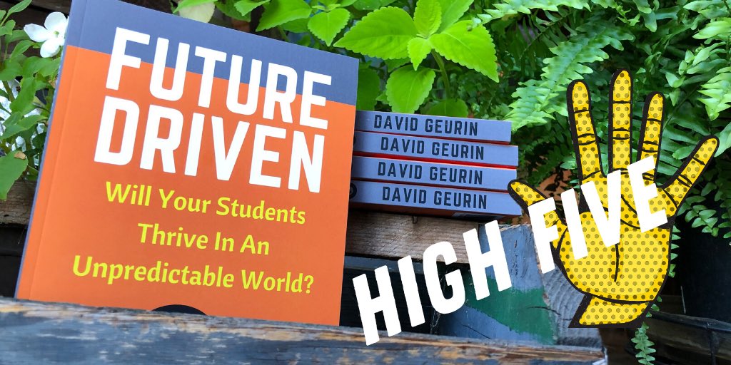 Things have been especially challenging for educators lately. 😢

So I’m giving away 20 signed copies of #FutureDriven in “PD Packs” of 5, so you can share copies with friends.📚😃🎉

And maybe start a (virtual) book club?💻

Retweet to enter by July 21st.⏰
#PDpack💪🖐#HighFive
