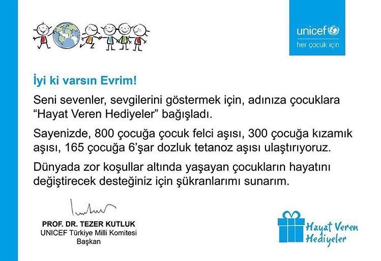 İyi ki varsın Evrim! ♥️

#EKFC #iyikisenevrimkeklik #survivorturkiye
<a href="/evrimkeklik_/">Evrim Keklik</a> <a href="/unicefturk/">UNICEF Türkiye</a>