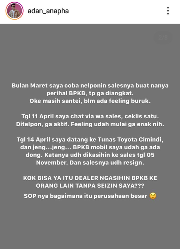 samuelchrstnn's tweet photo. Halo min @ToyotaID kok bisa gini ya? Parah banget. https://t.co/VR8HzDYuKg