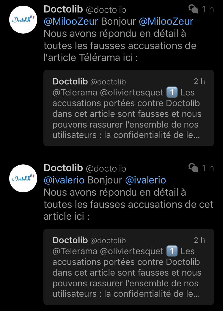 Ma compassion va au CM de Doctolib cet aprem. Désolé.