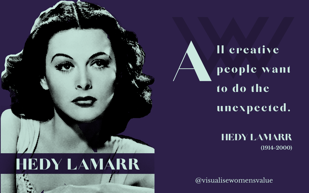 visualisewomen's tweet image. Hedy Lamarr was an Austrian-American actress and inventor who pioneered the technology that would one day form the basis for today’s WiFi, GPS, and Bluetooth communication systems. Read more: visualisewomensvalue.com/hedy-lamarr/
.
#hedylamarr #visualisewomensvalue #femaleprotagonism #Equality