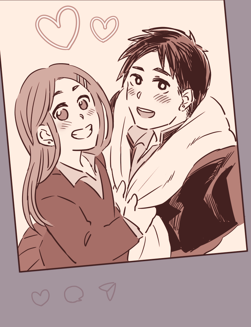 ちなみに彼のマフラーは、彼女からの誕生日プレゼントでした