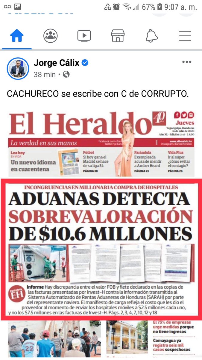 Juanorl86455644's tweet photo. Juan orlando hernandez #DondeEstaElDinero Con "renunciar"no remedia nada EXIGIMOS CÁRCEL para estos dos #MarcoBogran y #GabrielRubi CRIMINALES por delitos lavado de activos. Malversación de caudales públicos, atentar contra la salud pública de los hondureños
EXIGIMOS @AntiBotsHN https://t.co/MnaL2Msioc