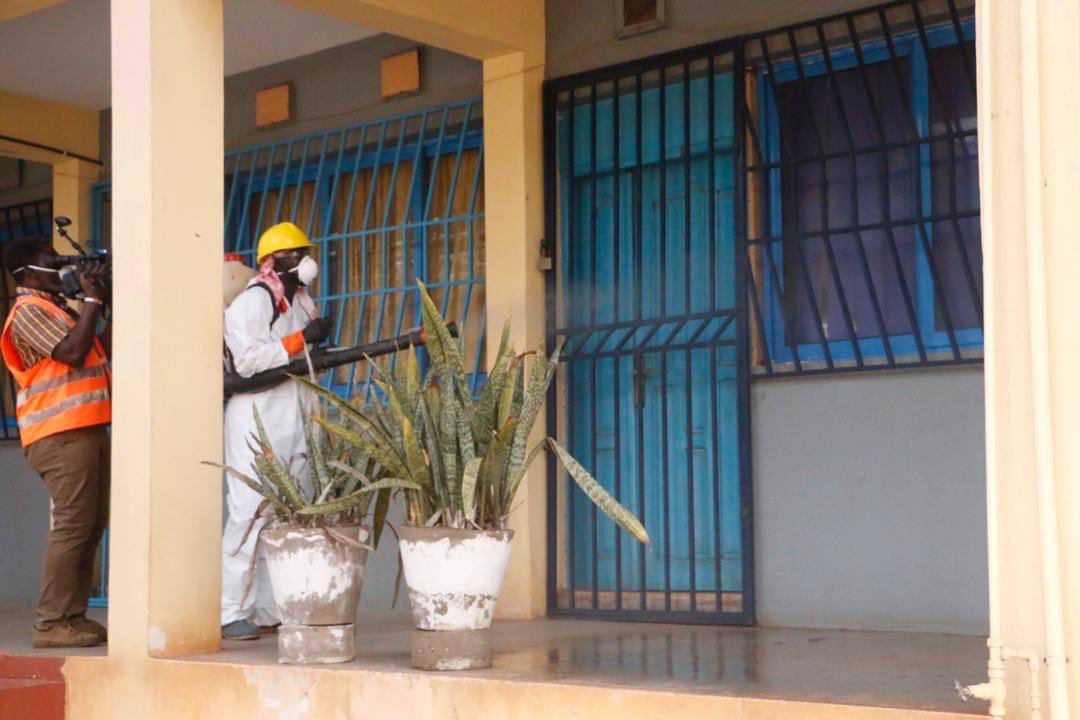 ZoomlionLtd's tweet photo. Earlier today, we carried out a second disinfection exercise at Accra Girls Senior High School, after recorded cases to help contain the situation and ensure safety of students. #Zoomlion https://t.co/Bt9fktC4Bm