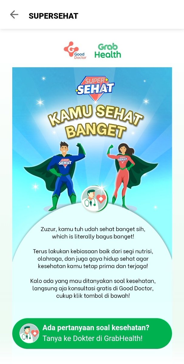 dewisuci's tweet photo. Yeayyy ... #GrabHealth https://t.co/LpV873Ua4r