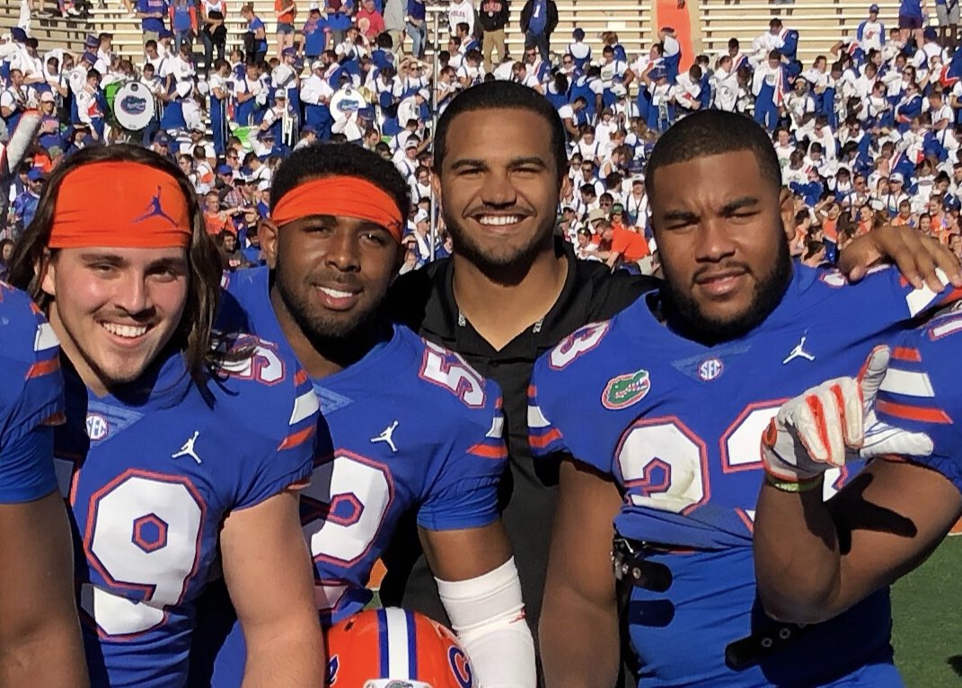 crob45's tweet photo. Happy Birthday to a LB room veteran Quaylin Crum! Thankful for the type of teammate you’ve been on a daily basis! #HuntAsOne https://t.co/U5aWPf9dp5