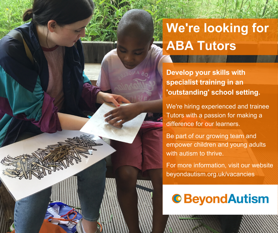 BeyondAutismUK's tweet photo. Help us to empower people with autism and become an ABA Tutor today! #ABATutor #Tutor #SEND #Autism https://t.co/eJPEqQpCuz https://t.co/LOUPV9cgrj