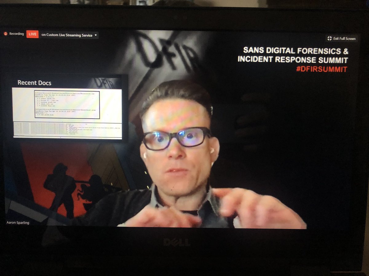 DFIRSummit's tweet image. Track 2: @OSINTlabworks Aaron Sparling &amp;amp; @B1N2H3X Jessica Hyde of @MagnetForensics showing how analyzing memory is rapid. From acquisition and analysts of memory collection can be completed long before the drive finishes imaging #DFIRSummit