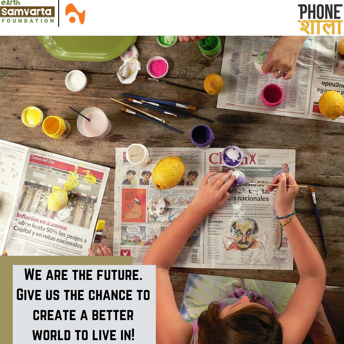PhoneShaala's tweet photo. Children are our future. They are the future leaders. Let's give them the full opportunity to grow and make the world a better place to live in!
#initiative #childwelfare #education #discrimination #freeteaching #NGO #quotes #equality https://t.co/BeeqTZAzd9