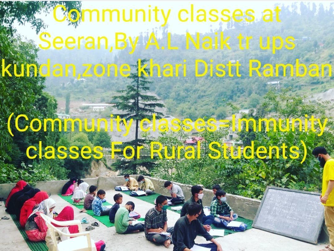 LatiefWasif's tweet photo. #communityclaases_zonekhari
#childrenswearingmasks
#propersanitation&amp;hygiene 
#maintaingsocialdistance 
#freeeducationforall 
#Great_encouragement_stepstakenbyJkGovt_U_T
#Community_schooling=Immunityschooling_for_Rural_childrens/Students
#Actingtr_AbdulLatiefNaik https://t.co/qRPnGmMtSA