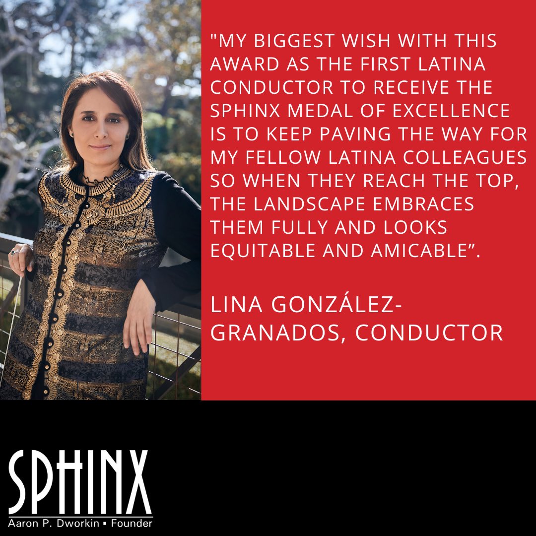 CAMI Music LLC (@camimusic_llc) on Twitter photo Congrats to Lina González-Granados <a href="/Linitaconductor/">Lina González-Granados</a> on being named a recipient of the Sphinx Medal of Excellence & $50,000 career grant by the <a href="/SphinxOrg/">Sphinx Organization</a>! She will be honored in Washington, D.C.. on March 31, 2021. Visit, sphinxmusic.org/sphinx-medals-… to learn more. Congrats to Lina González-Granados <a href="/Linitaconductor/">Lina González-Granados</a> on being named a recipient of the Sphinx Medal of Excellence & $50,000 career grant by the <a href="/SphinxOrg/">Sphinx Organization</a>! She will be honored in Washington, D.C.. on March 31, 2021. Visit, sphinxmusic.org/sphinx-medals-… to learn more.