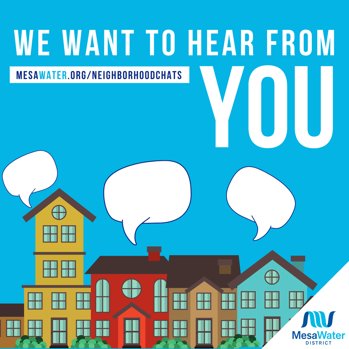 MesaWater's tweet photo. The Mesa Water Board of Directors wants to answer YOUR questions. Submit questions here https://t.co/ICfZIaF6yx by July 31. Responses will be posted on social media and our website in August. #60YearsOfCommunity #MesaWater60 https://t.co/9gSh9YUlkU