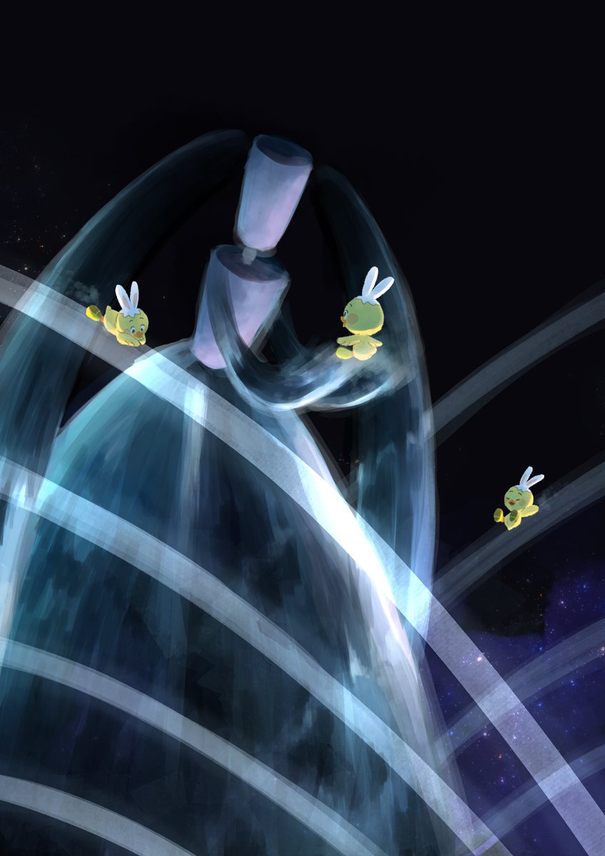 pokemon (creature) no humans closed eyes black background star (sky) general  illustration images